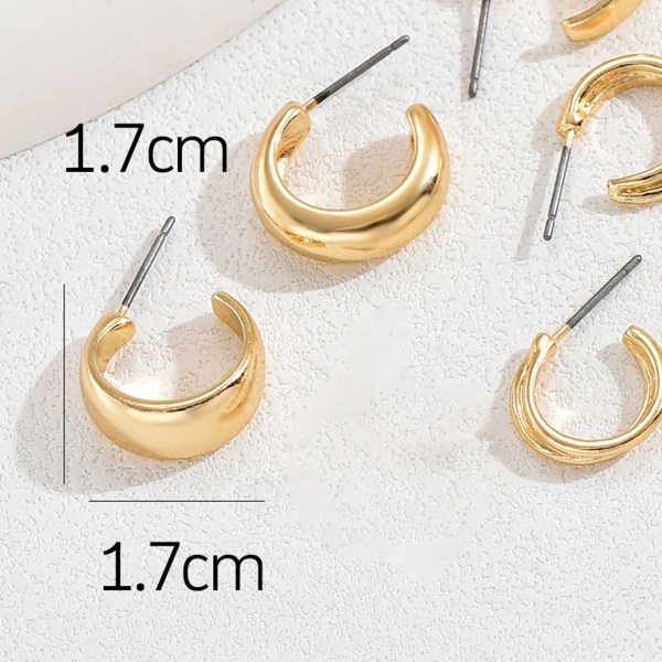 Guld dråbe øreringe, niche design, le stud øreringe, unikt temperament stil4 KLB