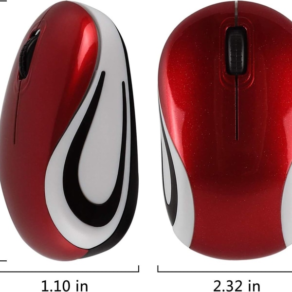 Mini liten trådlös mus i barnstorlek, optiskt bärbar med USB
