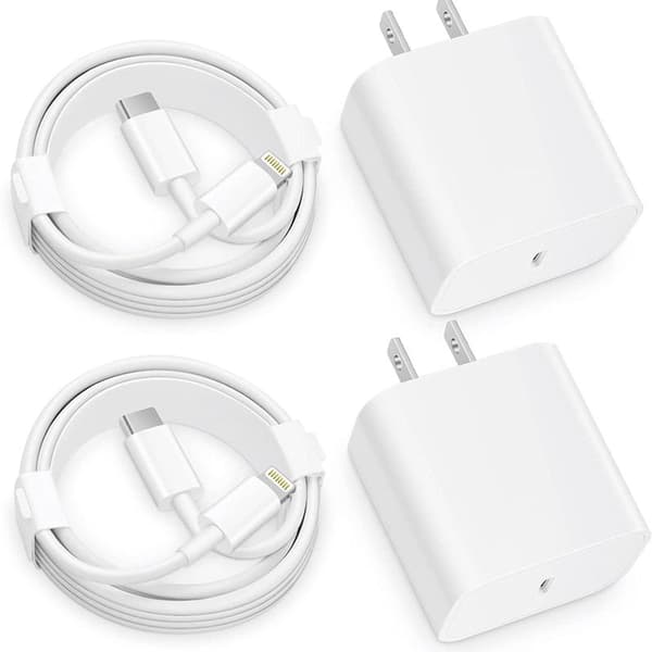 1,8 m USB til Lightning-kabel, hurtigopladningskabel, USB-vægopladere
