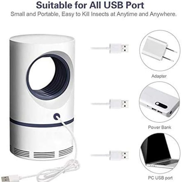 Sisätilojen hyttystenkarkotin USB-virralla
