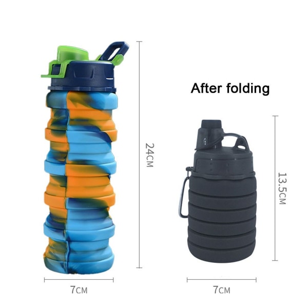 Fold Moving Water Bottle Silikon Style 7 KLB
