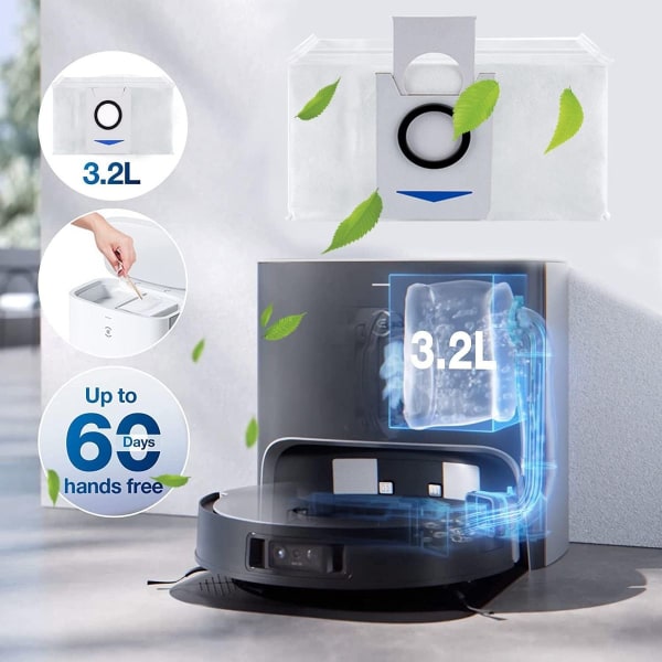Dammsugarpås tillbehör för Ecovacs Deebot X1 Omni / X1 e Omni / T20 Omni