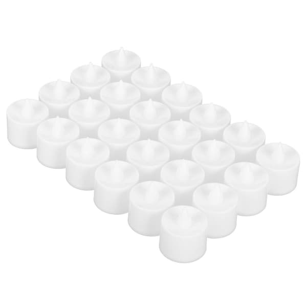 24 stk LED stearinlys, elektronisk simuleringsdekorasjon KLB