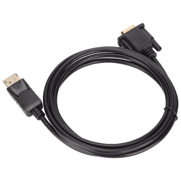 DP til VGA adapterkabel, han til han, HD 1080p, forgyldt KLB