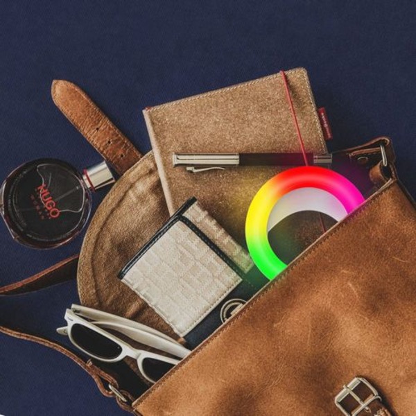 RGB-puhelinrengasvalo, RealPlus-kiinnitettävä rengasvalo 3 tasolla kylmää valkoista ja