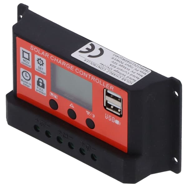 60A 12V 24V PWM solcellelader 8-trinns batterilader KLB