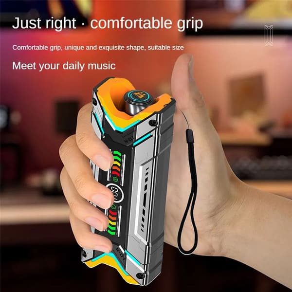 Futuristisk Sci-fi Mecha-stil TWS Trådløs Bluetooth 5.3 Svart