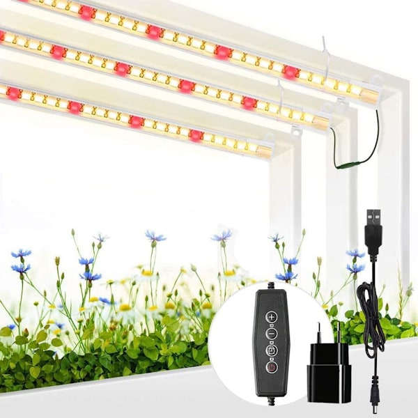 60W LED växtlampa fullspektrum solljus inomhus växttillväxtlampa KLB