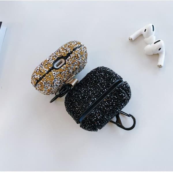 Diamant Bluetooth Hovedtelefon Pods Etui Beskyttende Hård Etui Sølv
