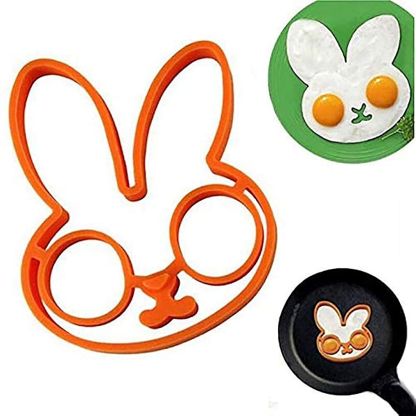 Silikone æg pandekage ringform (orange)