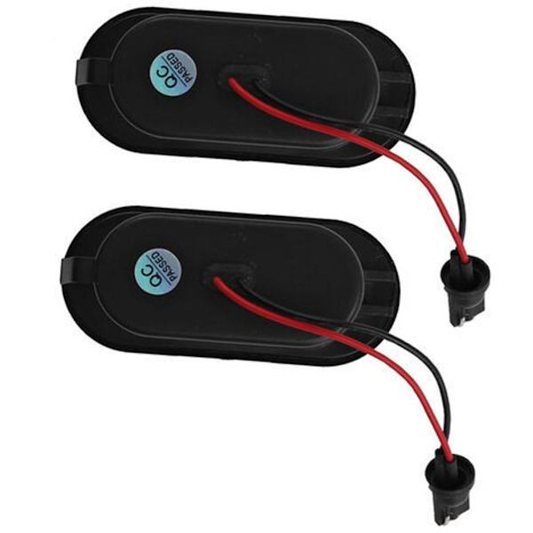2 stk. dynamiske LED-blinklys udskiftning til VW Golf/ Passat/ Polo - Sort