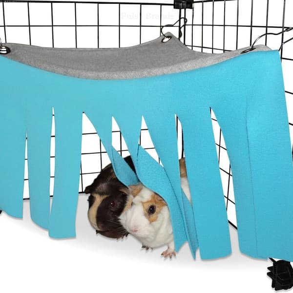 Kanin/Hamster Hengekøye Lite Dyre Gjemmested Blå/Grå KLB