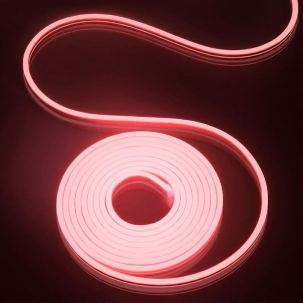 5m LED-bånd 12V Fleksibel Neon LED-strimmel Vandtæt Ip65 120 LED'er/M til Indendørs/Udendørs Dekoration (Strømadapter Ikke Inkluderet)-Rød KLB