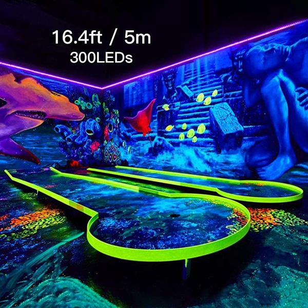 5 m UV LED-stripe 300 LED selvklebende