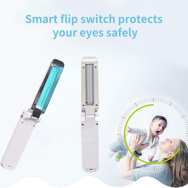 UV-lampe, bærbar UV-lampe, UV-lampeeffekt op til 99%, UV-mobiltelefonrenser, KLB