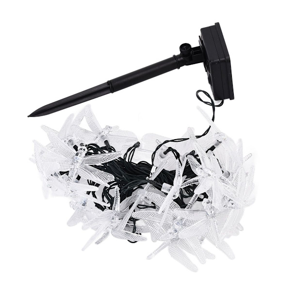 Dragonfly Solar String Lights 30 LED Solcelledrevne Fe Lys KLB