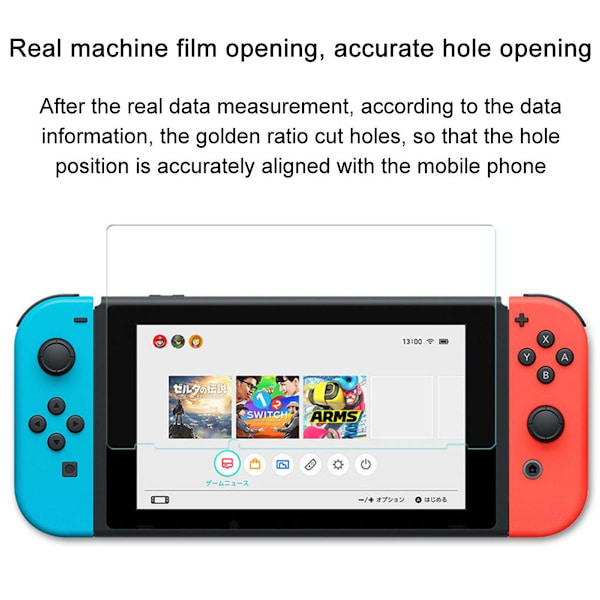 Härdat glas skärmskydd för Nintendo Switch, 2-pack, ultraklar 9H glas