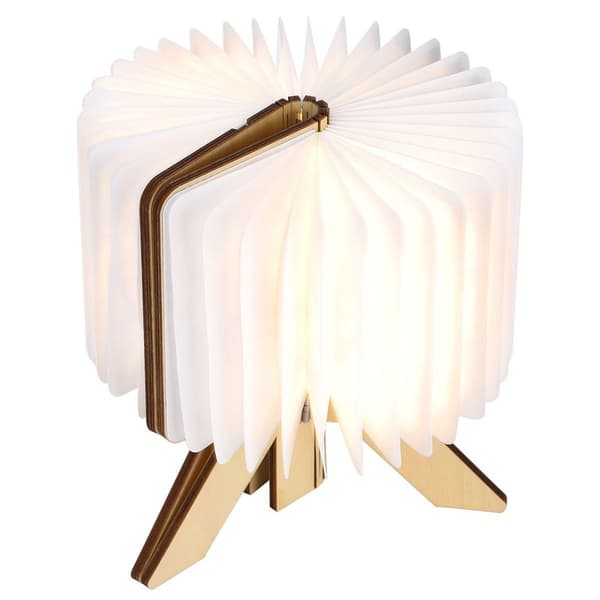 Træpapir LED foldelampe USB genopladelig nat KLB