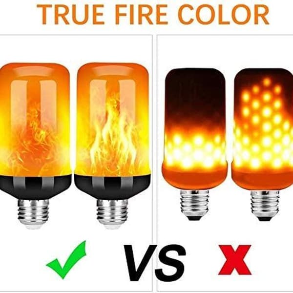 Jule LED flammepærelys 4 moduser flammepærelys KLB