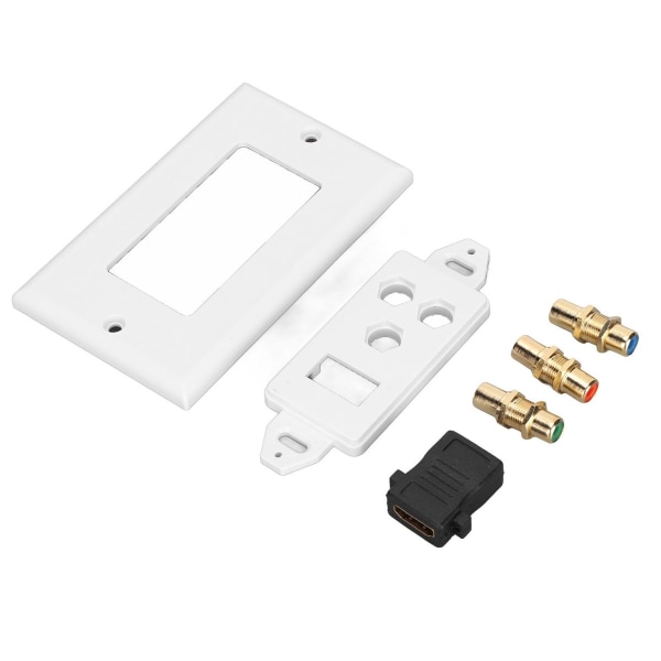 3RCA seinään asennettava litteä HD Multimedia Interface 4K Ultra HD AV KLB