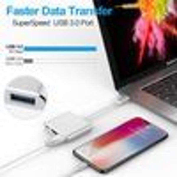 Typ C USB 3.1 till USB-C HDMI 4K USB 3.0 HUB-kabel Digital AV Multi Port Adapter