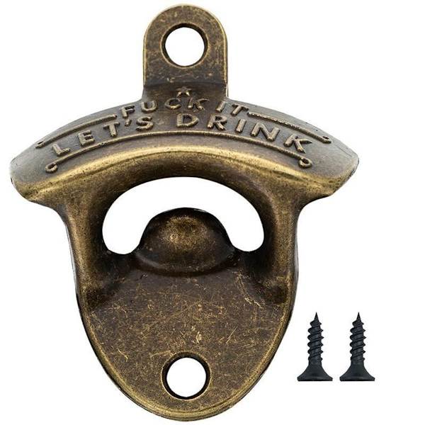 Seinälle kiinnitettävä pullonavaaja - Sinivihreä magneettinen olutpullonavaaja