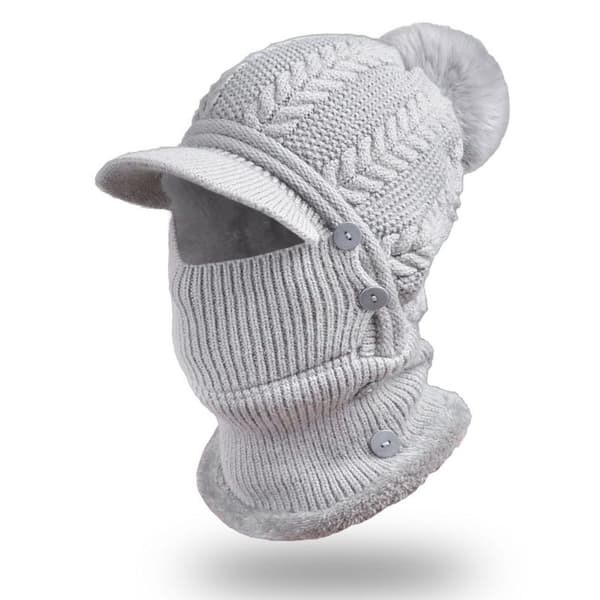 Bib one-piece varmt vadderad stickad métze 1 st.