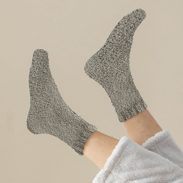 KLB - Gröna korallfleece-strumpor för kvinnor i höst/vinter-stil