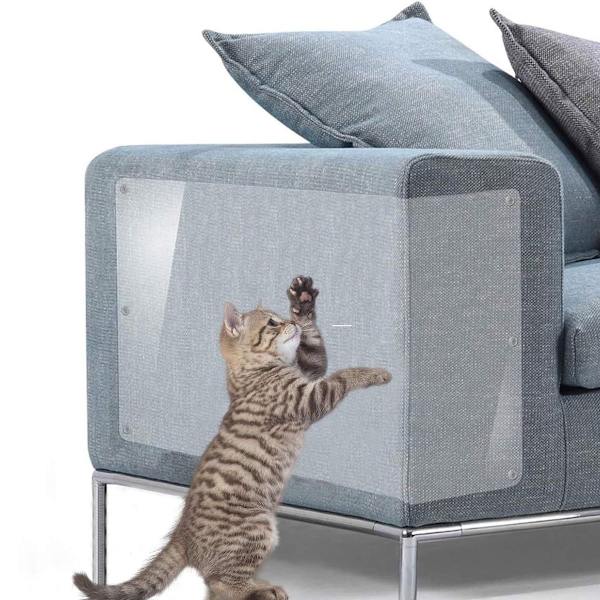 Galaxer klösmöbelskydd 2 i 1 flexibelt transparent klösmöbelskydd KLB