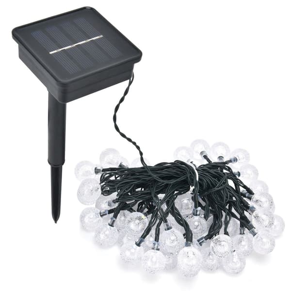 9,5 m LED solcellelysslynge IP44 vanntett lysslynge varm KLB