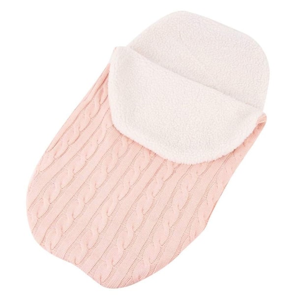 Baby Newborn Knitted Swaddle Blanket Sleeping Bag for Strollers, Buggies, KLB