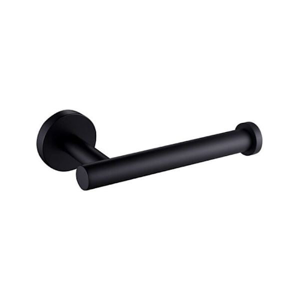 Toiletrulleholder i rustfrit stål (sort).