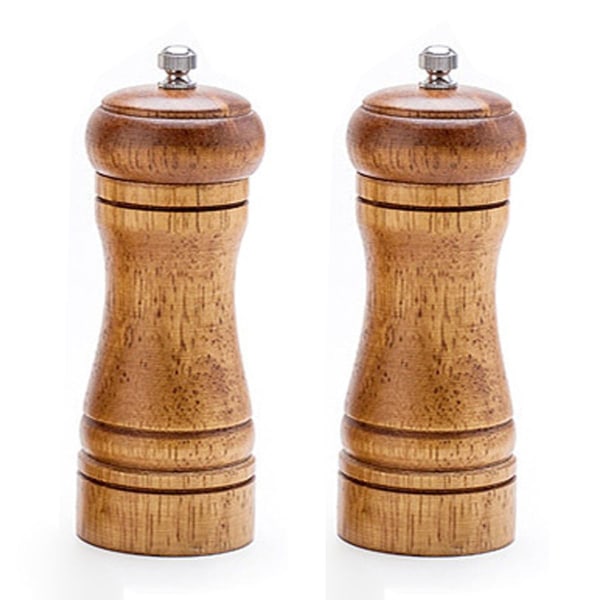 Peberkværn, salt- og peberkværnsæt, egetræspeber, 16,6 cm