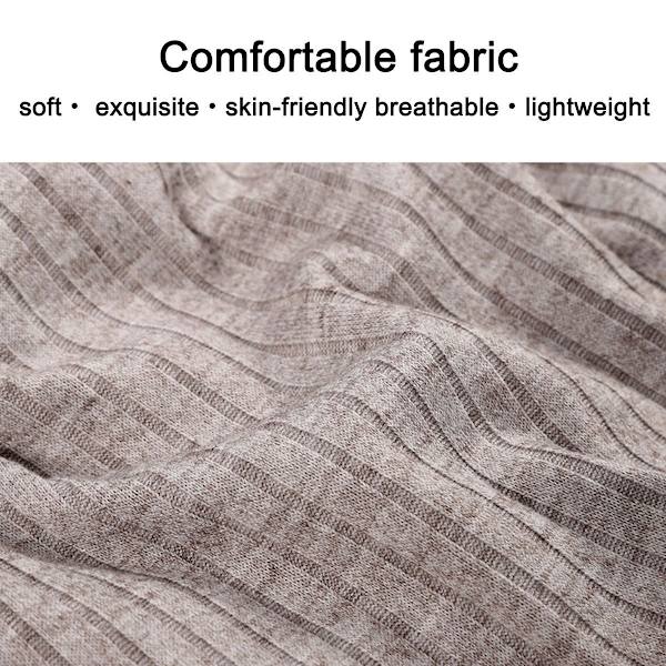 Slouchy strikket lue for kvinner, vinter, myk, varm, dameull, stripet, karri, KLB