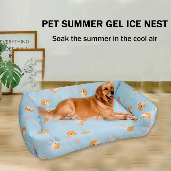 Hundkylbädd sommar sovande sval is silke säng för S(17.72x13.78) KLB