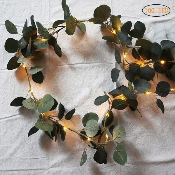 LED String Lights Artificial Garland Green Leaf Plants Vine KLB