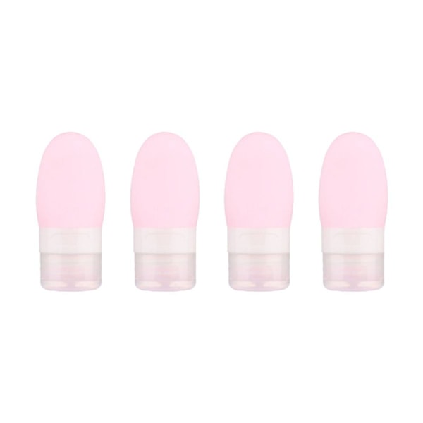 4-pack silikagel sub-fyllning bärbar kosmetisk sub-fyllning rosa 38ml KLB