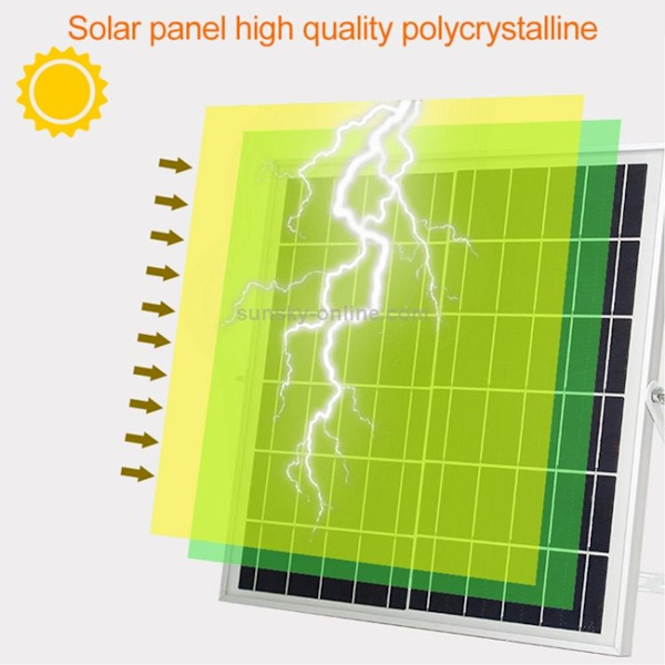 200W SMD 2835 176 LED solcelleflomlys med fjernkontroll
