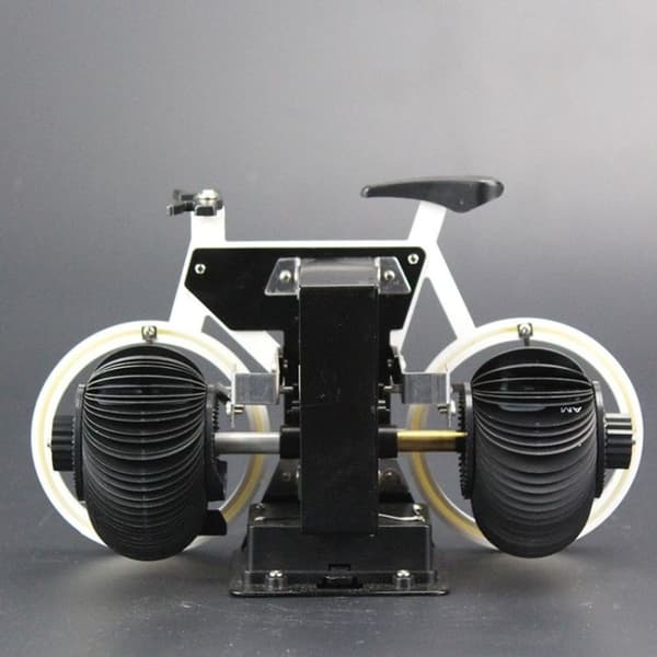 Retro cykelformad automatisk flip-klocka Heminredning Flip-klocka (Vit)