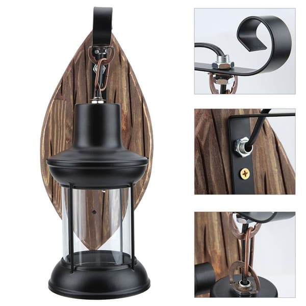 220V E27 Antik retro vegglampe KLB