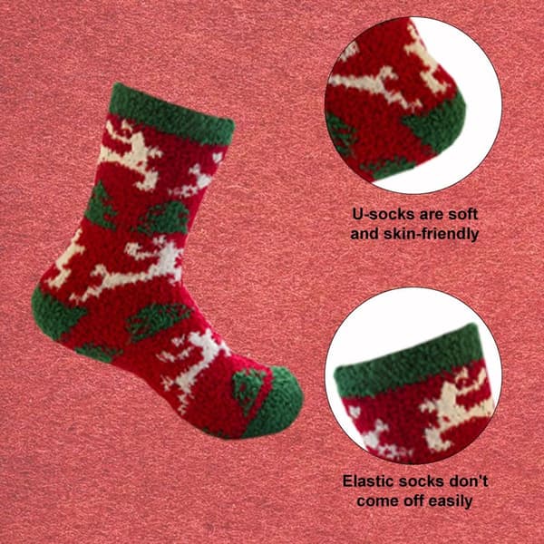 Julklappstrumpor för kvinnor flickor presenter söta roliga mysiga stil 2