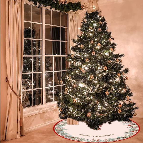 Julklappsjulgran kjol, rustik heminredning, nyårsstil 6