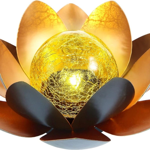 Puutarha aurinkolamppujen koristelu Solar Lotus LED Solar Lotus Lamp Lotus Solar KLB