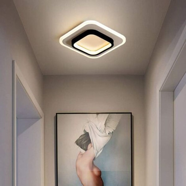 Firkantede LED loftslamper 22W, 3500K, badeværelse, stue, soveværelse KLB