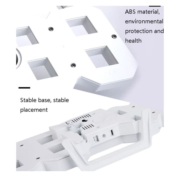 6609 3D-stereokuva LED-herätyskello Olohuone 3D-seinäkello - Sininen