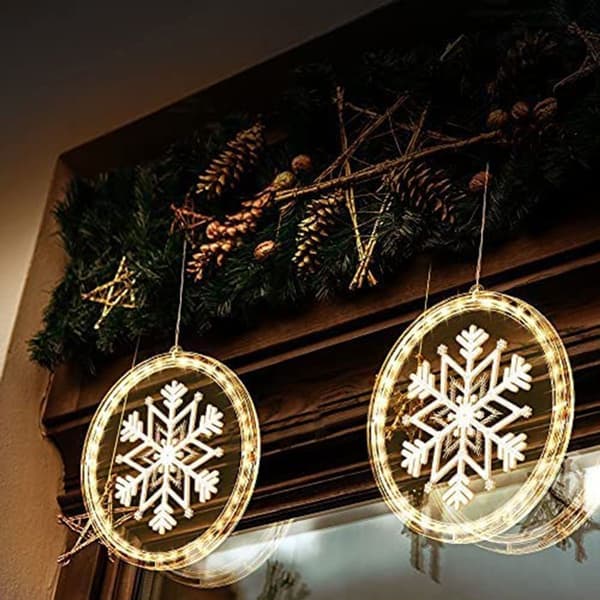 Julevindulys - batteridrevet, 3D-dekorasjon KLB