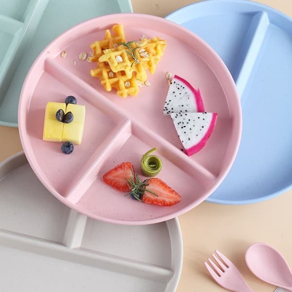 Middagstallrik i hälsosam PP, 3 menydelar