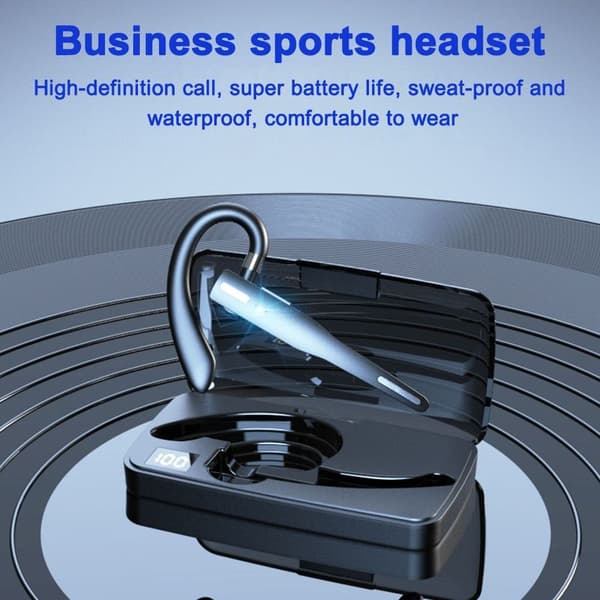 Bluetooth-hodetelefoner for mobiltelefoner, kompatibelt med Bluetooth-headset