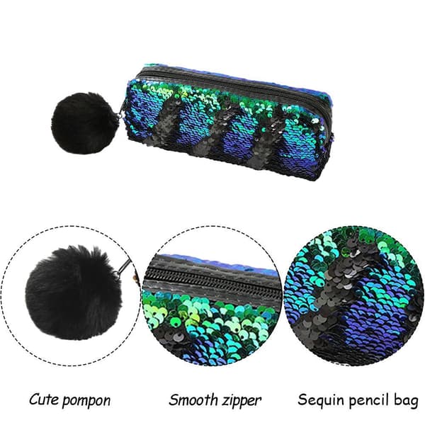 Sequin Kosmetikpung Havfrue Spiral Vendbar Sequin Form 4