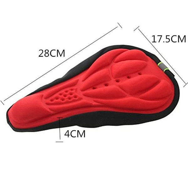 Silikongylon Lycra & Gel Pad Cykelsadelsskydd/Mjuk Kudde